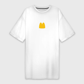 Платье-футболка хлопок с принтом Вкусно и грустно Макдональдс пародия  McDonalds Parody ,  |  | big tasty | fastfood | m | mcdack | mcdak | parody | биг тейсти | бургеры | гамбургеры | дядя ваня | м | макдак | макдака | мем | новое лого | новое название | новый логотип | новый макдональдс | пародия | пельменная