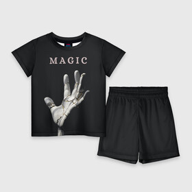 Детский костюм с шортами 3D с принтом Магия: рука судьбы (трещины) ,  |  | волшебник | волшебство | гадалка | гадание | карма | колдовство | ладонь | линия | линия жизни | маг | магия | пальцы | предсказание | рука | судьба | хиромантия | хогвардс | эзотерика