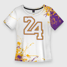 Женская футболка 3D Slim с принтом Коби Брайант  Lakers  24 ,  |  | 24 | kobebryant | lakers | nba | баскетбол | баскетболист | коби брайант | лейкерс | нба | спорт