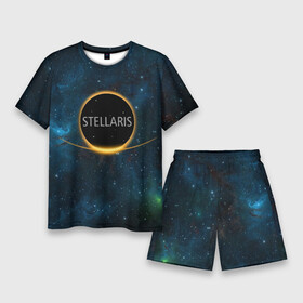 Мужской костюм с шортами 3D с принтом Stellaris For us all ,  |  | звезды | игра | инопланетяне | космические миры | космос | планеты | стратегии