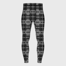 Мужские тайтсы 3D с принтом Черно белая клетка ,  |  | black and white | checkered | pattern | клетчатый узор | черно белый