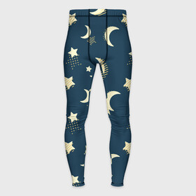 Мужские тайтсы 3D с принтом Месяц и звезды, паттерн ,  |  | звезды | луна | месяц | милый | небо | ночное | ночь | паттерн | пижамный | принт для пижамы | узор
