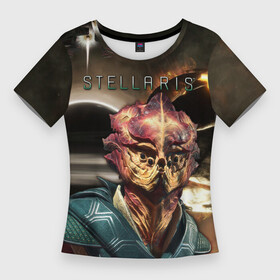 Женская футболка 3D Slim с принтом STELLARIS  СТЕЛЛАРИС ,  |  | stelars | stellaris | стеларс | стелларс