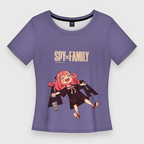 Женская футболка 3D Slim с принтом Spy x Family  Anya Forger ,  |  | family | forger | loid | spy | spy x family | twilight | аня | йор | красавица | лойд | манга | семья | семья шпиона | спящая | сумрак | супайфамири | форджер | шпион