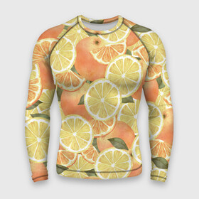 Мужской рашгард 3D с принтом Летние Апельсины ,  |  | fruits | lemons | oranges | summer | апельсины | лето | лимоны | фрукты