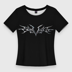 Женская футболка 3D Slim с принтом AESPA SAVAGE LOGO ,  |  | giselle | karina | ningning | winter | винтер | жизель | карина | лого savage | логотип | нин нин | ниннин | эспа | эспа севедж