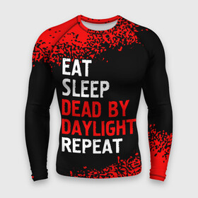 Мужской рашгард 3D с принтом Eat Sleep Dead by Daylight Repeat  Арт ,  |  | daylight | dead | eat sleep dead by daylight repeat | logo | дед | дэйлайт | игра | игры | краска | лого | логотип | символ | спрей