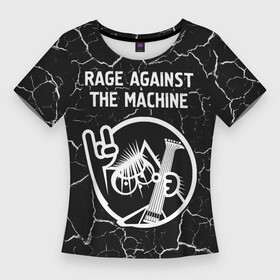 Женская футболка 3D Slim с принтом Rage Against The Machine  КОТ  Трещины ,  |  | against | band | machine | metal | rage | rage against the machine | rock | the | группа | кот | машин | мрамор | рок | рэйдж | трещины