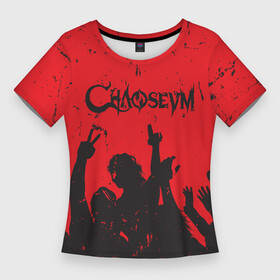 Женская футболка 3D Slim с принтом Чаосеум  Рок Лого ,  |  | chaoseum | emblem | logo | music | rock | лого | логотип | музыка | рок | чаосеум | эмблема