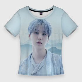 Женская футболка 3D Slim с принтом MIN YOONGI BTS YET TO COME ,  |  | bt21 | bts | bts proof | hoseok | jhope | jimin | jin | jungkook | namjoon | rm | suga | taehyung | v | бантан | бт21 | бтс | ви | джей хоуп | джин | намджун | рм | тэхен | хосок | чимин | чонгук | шуга | юнги