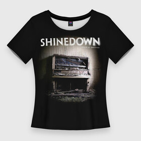 Женская футболка 3D Slim с принтом Shinedown  The Sound of Madness ,  |  | brent smith | shinedown | the sound of madness | брент смит | группа | музыка | рок | рок группа