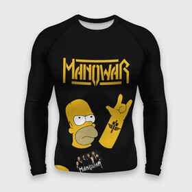 Мужской рашгард 3D с принтом Manowar Гомер Симпсон Рокер ,  |  | gomer | homer | man of war | manowar | music | rock | simpson | simpsons | гомер | мановар | музыка | рок | рокер | симпсон | симпсоны