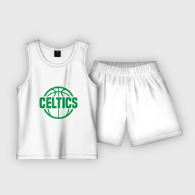 Детская пижама с шортами хлопок с принтом Celtics Baller ,  |  | basketball | game | nba | sport | баскетбол | баскетболист | бостон | игра | мяч | нба | спорт | спортсмен