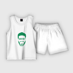 Детская пижама с шортами хлопок с принтом Tatum  Celtics ,  |  | basketball | game | nba | sport | баскетбол | баскетболист | бостон | игра | мяч | нба | спорт | спортсмен