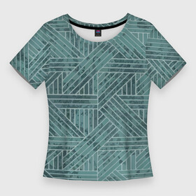 Женская футболка 3D Slim с принтом Геометрический минималистический паттерн ,  |  | abstraction | geonetry | minimalism | pattern | абстракция | геометрия | минимализм | паттерн