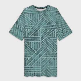 Платье-футболка 3D с принтом Геометрический минималистический паттерн ,  |  | abstraction | geonetry | minimalism | pattern | абстракция | геометрия | минимализм | паттерн