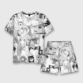 Мужской костюм с шортами 3D с принтом Horimiya pattern ,  |  | akane yanagi | anime | honoka sawada | horimiya | izumi miyamura | kyouko hori | remi ayasaki | sakura kouno | аканэ янаги | аниме | анимэ | изуми миямура | кёко хори | рэми аясаки | сакура коно | хонока савада | хоримия | юк