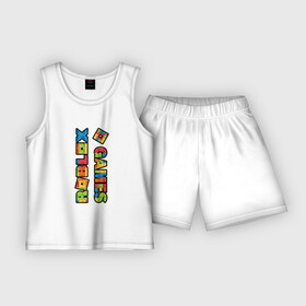 Детская пижама с шортами хлопок с принтом Roblox Lego Game ,  |  | roblox | лего | мобильные игры | роблокс | роблокс игры