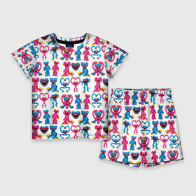 Детский костюм с шортами 3D с принтом POPPY PLAYTIME HAGGY WAGGY AND KISSY MISSY PATTERN ,  |  | haggy waggy | kissy missy | poppy playtime | игра | кисси мисси | монстр | плэйтайм | попи плей тайм | попи плэй тайм | попиплейтам | попиплэйтайм | поппи плейтайм | поппиплэйтайм | розовы | хагги вагги | хаги ваги