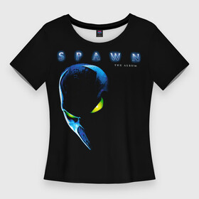 Женская футболка 3D Slim с принтом Spawn (bonus disc)  Slayer ,  |  | slayer | группа | гэри холт | керри кинг | метал | музыка | пентаграмма | песни | пол бостаф | рок | слаер | слайер | слеар | слеер | слейр | слеяр | том арайа | трэш | тяжелый | хеви