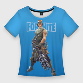 Женская футболка 3D Slim с принтом Fortnite  Recon Scout  Video game  Разведчик ,  |  | ammunition | fortnite | hero | recon scout | veapon | video game | warrior | амуниция | видеоигра | воин | герой | оружие | персонаж | разведчик | фортнайт
