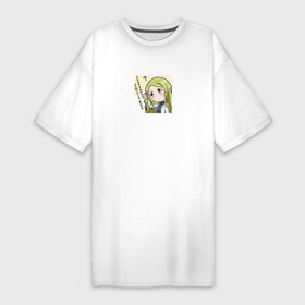 Платье-футболка хлопок с принтом Marielle  Log Horizon ,  |  | anime | log horizon | marielle | аниме | анимэ | мэриэлль | покорение горизонта | хроники горизонта