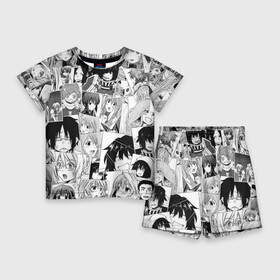 Детский костюм с шортами 3D с принтом Log Horizon pattern ,  |  | Тематика изображения на принте: akatsuki | anime | isaac | log horizon | marielle | naotsugu | nyanta | shiroe | акацуки | аниме | анимэ | исаак | мэриэлль | наоцугу | нянта | покорение горизонта | сироэ | хроники горизонта