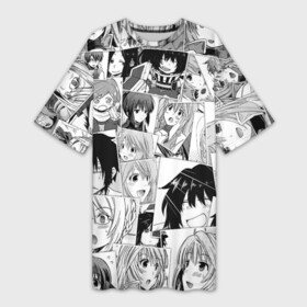 Платье-футболка 3D с принтом Log Horizon pattern ,  |  | akatsuki | anime | isaac | log horizon | marielle | naotsugu | nyanta | shiroe | акацуки | аниме | анимэ | исаак | мэриэлль | наоцугу | нянта | покорение горизонта | сироэ | хроники горизонта