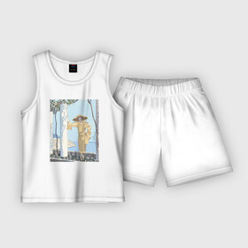 Детская пижама с шортами хлопок с принтом Amalfi. Robe, de Worth (Вид на море) ,  |  | абстракция | винтаж | девушка | искусство | картина | классика | любовь | минимализм | отдых | природа | цветы | экспрессионизм