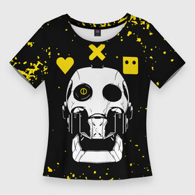 Женская футболка 3D Slim с принтом Love Death and Robots Любовь Смерть и Роботы ,  |  | love death + robots | love death and robots | three robots | три робота