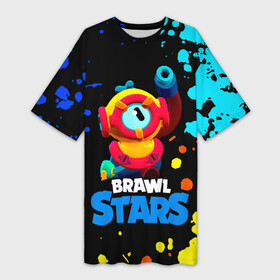 Платье-футболка 3D с принтом Отис Otis Brawl Stars ,  |  | brawl stars | faraotis | otis | otis brawl stars | бравл старс | отис | отис бравл старс | фараотис
