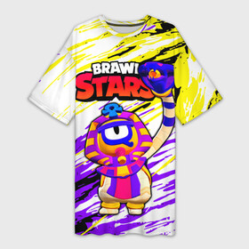 Платье-футболка 3D с принтом Отис Фараотис Brawl Stars ,  |  | brawl stars | faraotis | otis | otis brawl stars | бравл старс | отис | отис бравл старс | фараотис