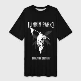 Платье-футболка 3D с принтом Linkin Park One step closer ,  |  | linkin park | альтернативный рок | линкин парк | лого | логотип | метал | ню метал | поп | поп рок | рок | рок группа | рэп метал | электроник рок