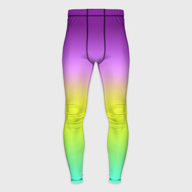 Мужские тайтсы 3D с принтом Multicolored Ombre gradient ,  |  | blurred stripes | gradient | multicolored | бирюзовый | градиент | желтый | современный | фиолетовый