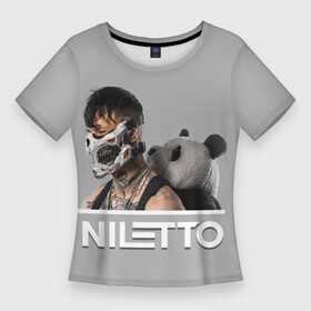 Женская футболка 3D Slim с принтом Нилетто  Криолит ,  |  | niletto | альбом | данил прытков | криолит | музыка | нилетто | певец