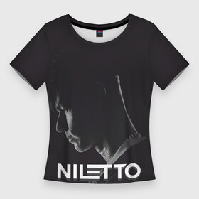 Женская футболка 3D Slim с принтом Данил Прытков Нилетто ,  |  | niletto | данил прытков | музыка | нилетто | певец | поп