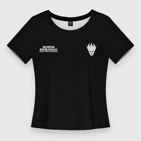 Женская футболка 3D Slim с принтом c логотипом Boris Brejcha ,  |  | boris brecha | boris brejcha | brecha | brejcha | dj | борис брежша | борис брейча | борис брейша | борис бреча | брежча | брейча | брейша | бреча | музыка | техно