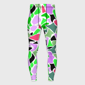 Мужские тайтсы 3D с принтом Abstract pattern green pink spots ,  |  | abstract pattern | pattern | spots | абстрактный узор | зеленый | пятна | розовый