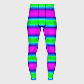 Мужские тайтсы 3D с принтом Зеленый и фиолетовые яркие неоновые полосы striped pattern ,  |  | modern | neon | striped pattern | горизонтальные полоы | зеленые полосы | полосатый узор | фиолетовые полосы
