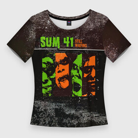 Женская футболка 3D Slim с принтом Still Waiting  Sum 41 ,  |  | deryck whibley | sum 41 | группа | дерик уибли | музыка | панк | панк рок | песни | рок | рок группа | сам 41 | сам фоти уан | сам фоти уансам | сам41 | сум 41 | сум41