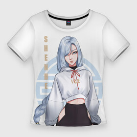 Женская футболка 3D Slim с принтом Шэнь Хэ Геншин Импакт ,  |  | anime | game | genshin | genshin impact | sempai | senpai | shenhe | waifu | адэпт | аниме | вайфу | геншин | девушка | игра | крио | ли юэ | молитва | шань хе | шань хэ | шаньхе | шаньхэ
