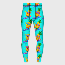 Мужские тайтсы 3D с принтом PINEAPPLE ON A SKATEBOARD ,  |  | colorful | cute | food | fruity | funny | green | happy | orange | summer | tropical | yellow | ананас | еда | желтый | забавный | зеленый | красочный | летний | милый | оранжевый | скейтборд | счастливый | тропический | фруктовый