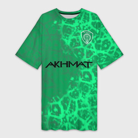 Платье-футболка 3D с принтом Фанат ФК Ахмат ,  |  | ahmat | akhmat | ахмад | ахмат | ахмат сила | кадыров | рамзан | чеченский клуб | чечня