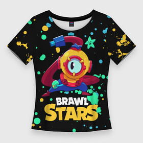 Женская футболка 3D Slim с принтом Otis Brawl Stars ,  |  | brawl stars | faraotis | otis | otis brawl stars | бравл старс | отис | отис бравл старс | фараотис