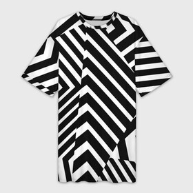 Платье-футболка 3D с принтом Минималистический геометрический паттерн ,  |  | abstraction | fashion | geometry | minimalism | pattern | абстракция | геометрия | минимализм | мода | паттерн