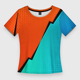 Женская футболка 3D Slim с принтом Геометрическая композиция  Fashion trend ,  |  | color | composition | fashion | geometry | pop art | геометрия | композиция | мода | поп арт | цвет
