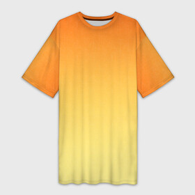 Платье-футболка 3D с принтом Оранжевый, желтый градиент ,  |  | bright | gradient | lemo | minimalism | ombre | orange | orange and yellow | simple | summer | sunny | two tone | yellow | апельсиновый | градиент | двухцветный | желтый | летний | лимонный | минимализм | омбре | оранжевый | оранжевый и желтый