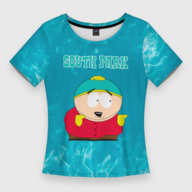 Женская футболка 3D Slim с принтом Южный Парк  пламя ,  |  | south park | sp | батерс | баттерс | кайл брофловски | картман | кеннет | кенни | маккормик | марш | мис | ренди | саус парк | сауспарк | стэн | стэнли | твик | эрик | южный парк | юп