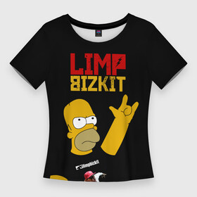 Женская футболка 3D Slim с принтом Limp Bizkit Симпсоны ,  |  | bizkit | gomer | homer | limp | limp bizkit | music | rock | simpson | simpsons | бизкиты | гомер | лимп бизкит | лимпы | липкие письки | музыка | рок | рокер | симпсон | симпсоны