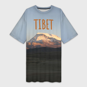 Платье-футболка 3D с принтом Закат над горой Гурла Мандата ,  |  | азия | альпинизм | альпинист | буддизм | вершина | вечер | восток | гора | горы | духовность | закат | красота | места силы | пейзаж | природа | путешествия | саморазвитие | снег | солнце | сумерки